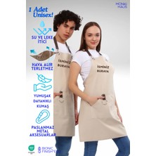 Özbience Kişiye Özel Isim Nakışlı Çok Amaçlı Mutfak ve Iş Önlüğü 1 Adet