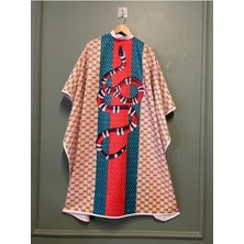 Özbience Yılan Desenli Penuar Berber Önlüğü, Şık ve Kullanışlı Saç Kesim Önlüğü