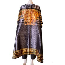 Özbience Renkli Desenli Berber Önlüğü – Saç ve Tıraş Işlemleri Için Şık Koruma