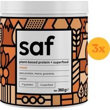 Saf Protein Superfood Mix Move 360 gr - 3 Adet (1080 Gr) - Dezenfektan Hediyeli (%72 Alkol)