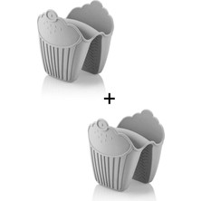 Özbience Çiftli Silikon Fırın Eldiveni, Isı Yalıtımlı ve Kaymaz, Mikrodalga Uyumlu