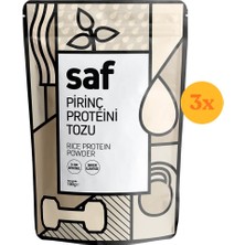 Saf Vegan Pirinç Proteini Tozu 100 gr - 3 Adet (300 Gr) - Dezenfektan Hediyeli (%72 Alkol)