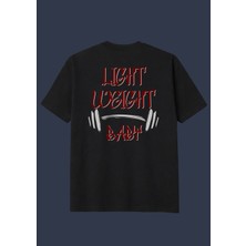 The Granch Light Weight Baby-Premium Kalite Oversize Sırt Baskılı %100 Pamuk Tişört / T-Shirt