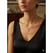 Tüko Store Sevgililer Günü Özel Kutulu 14K Altın Kaplama Kanatlı Melek Kolye