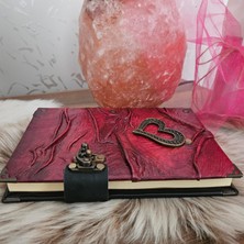 Legend Deri Kalp Eskitme Hakiki Şamua Kağıt Hediyelik Anı Günlük Ajanda Defter