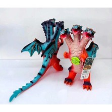 Brother Toys Dev Boy Üç Başlı Dinozor 30 Cm. Oyuncak Dinazor Kanatlı Kaliteli Et Malzeme