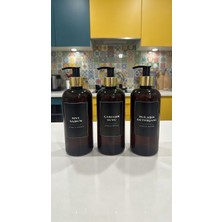 3 Lü Premium Gold Başlıklı Bulaşık Deterjanı,çamaşır Suyu ve Sıvı Sabun Etiketli Plastik Şişe