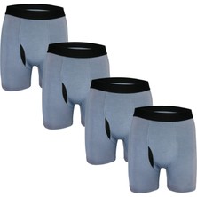 Bamboostic Erkek Boxerlar - Birinci Sınıf Bambu Kumaş, Nefes Alabilen ve Rahat Kalıp, 4'lü Paket