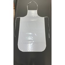 Özbience Büyük Boy Beyaz Su Geçirmez Pvc Mutfak Kasap Önlüğü 70X120 cm