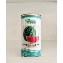 Poygen-Seed Crimson Sweet Karpuz Tohumu - Iri Meyveli ve Kütür Kütür - Teneke Kutu- 500 Gram