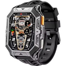 Şıktek Watch Tank Optimus X1 Akıllı Saat Yapay Zekalı+Uzun Süresi+Çift Kordon+Pusula+Ekran Koruma Camı