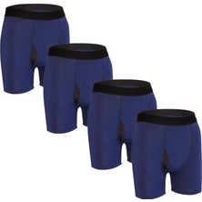 Bamboostic Erkek Boxerlar - Birinci Sınıf Bambu Kumaş, Nefes Alabilen ve Rahat Kalıp, 4'lü Paket