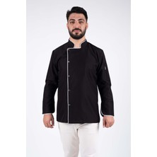 Acar İş Tex Erkek Siyah Chef Aşçı Ceket