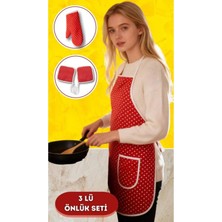 Özbience Puantiyeli Mutfak Seti 3’lü: Su Geçirmez, Isıya Dayanıklı, Pratik Kullanım