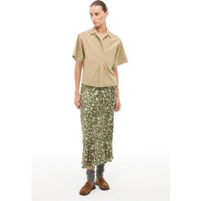 Perspective Devetüyü Gömlek Yaka Bluz