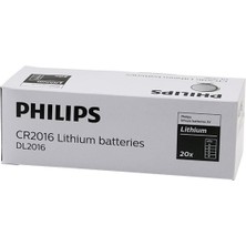 Go İthalat Phılıps Lithium CR-2016 Para Pili  3V   5li Kart (5473)