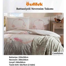 Özdilek Çift Kişilik Battaniyeli Nevresim Takımı Candidum