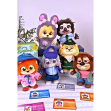 Dek Zootopia 2 Figür Peluş Serisi - Nick Wilde, Judy Hopps Koleksiyon Figürü