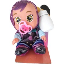Brother Toys Ağlayan Bebek Gözyaşı Akıtan Bebek Mor Elbiseli Bebek