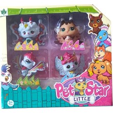 Brother Toys 4'lü Neşeli Miniş Pet Star Littlest Pet Shop Benzeri Minişler Özel Sınırlı Seri