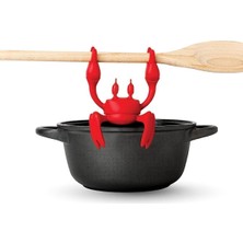 Özbience Rodeo Silikon Yengeç Şekilli Tencere Üstü Kaymaz Kaşık Tutucu