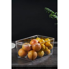 Patulya Aksesuar Buzdolabı Organizeri 325X200X140 mm | Şeffaf Buzdolabı Düzenleyici Saklama Kutusu