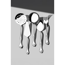 Özbience Paslanmaz Çelik 5 Parça Servis Takımı, Şık ve Dayanıklı Tasarım