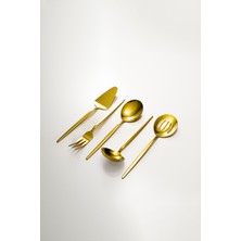 Özbience Şık 5 Parça Gold Servis Seti, Zarif ve Kullanışlı Tasarım