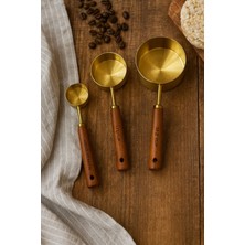 Seymen Bıçakçılık Mıen Ahşap Saplı Ölçü Kaşığı Seti – Tüm Malzemeler Için Mutfak Ölçü Kabı