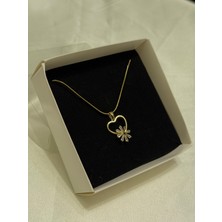 Tüko Store Sevgililer Günü Özel Kutulu Kalp ve Taşlı Model Kolye