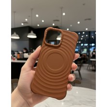 KumOziShop iPhone 14 Promax Mat Magsafe Özellikli Damla Desenli Kılıf