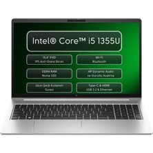 Hp Elitebook 650 G10 B2PK5ES Intel Core I5 1335U 16GB 512GB SSD 15.6″ Fhd Freedos Taşınabilir Bilgisayar