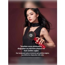 Değirmen Grup Şarjlı ve Titreşimli Saç Masaj Tarağı Bakım Yağı Hazneli Fırça ( Lisinya )