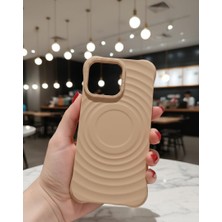 KumOziShop iPhone 14 Promax Mat Magsafe Özellikli Damla Desenli Kılıf