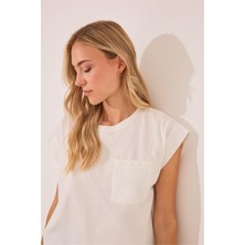 Women Secret Fildişi Cep Detaylı Şort Pijama Takımı