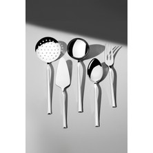 Özbience Şık 5 Parça Paslanmaz Çelik Servis Takımı - Modern ve Dayanıklı Tasarım