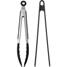 Özbience Siyah Metal ve Silikon Kızartma Maşası, 2'li Set