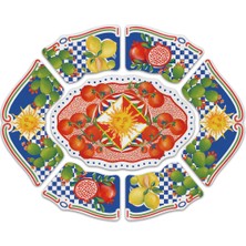 Özbience Çok Renkli 7 Parça Meze Tabağı Seti, Şık ve Zarif Sunumlar Için