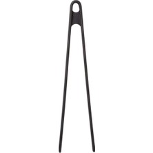 Özbience Silikon Kızartma Maşası, Siyah, 29 Cm, Büyük Boy, Pratik ve Dayanıklı