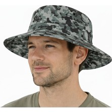 Reva Erkek Kamuflaj Bermuda Şapka – Safari Model, Ayarlanabilir, Yazlık