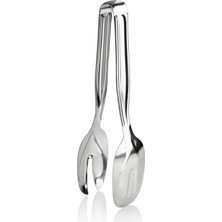 Özbience Paslanmaz Çelik Lüx Salata Maşası – Dayanıklı, Profesyonel Sunum ve Günlük Kullanım