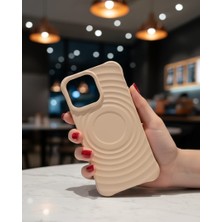 KumOziShop iPhone 13 Promax Mat Magsafe Özellikli Damla Desenli Kılıf