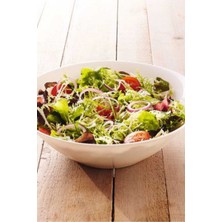 Özbience 3'lü Beyaz Servis Seti, Salata ve Kayık Tabakları, Şık ve Kullanışlı