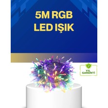 Ceylan Adam Dekoratif Peri LED 5 M 50 Ampullü Şeffaf Kablo Aydınlatma