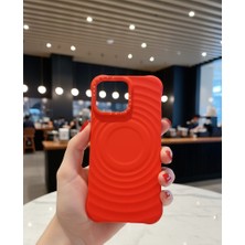 KumOziShop iPhone 13 Promax Mat Magsafe Özellikli Damla Desenli Kılıf