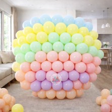 Joyane Karışık Makaron Balon Renk Soft Pastel Balon 50 Adet
