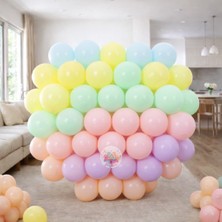 Joyane Karışık Makaron Balon Renk Soft Pastel Balon 25 Adet