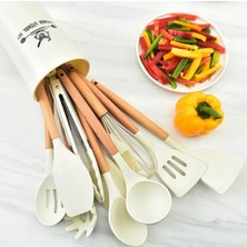 Özbience Isıya Dayanıklı 11'li Slikon Kepçe ve Spatula Seti, Pratik ve Şık Kullanım