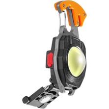 teknohome Kamp Feneri Çok Fonksiyonlu Fener Anahtarlık USB Çakmaklı Cam Kırıcı Kemer Kesici