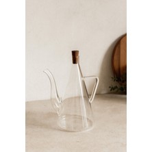 Özbience 500 ml Cam Ibrik Yağdanlık, Akasya Tıpalı, Sosluk ve Sirkelik Seti